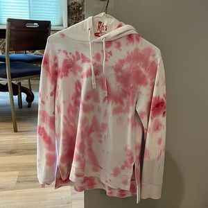 Pink tie dye sweatshirt-Medium